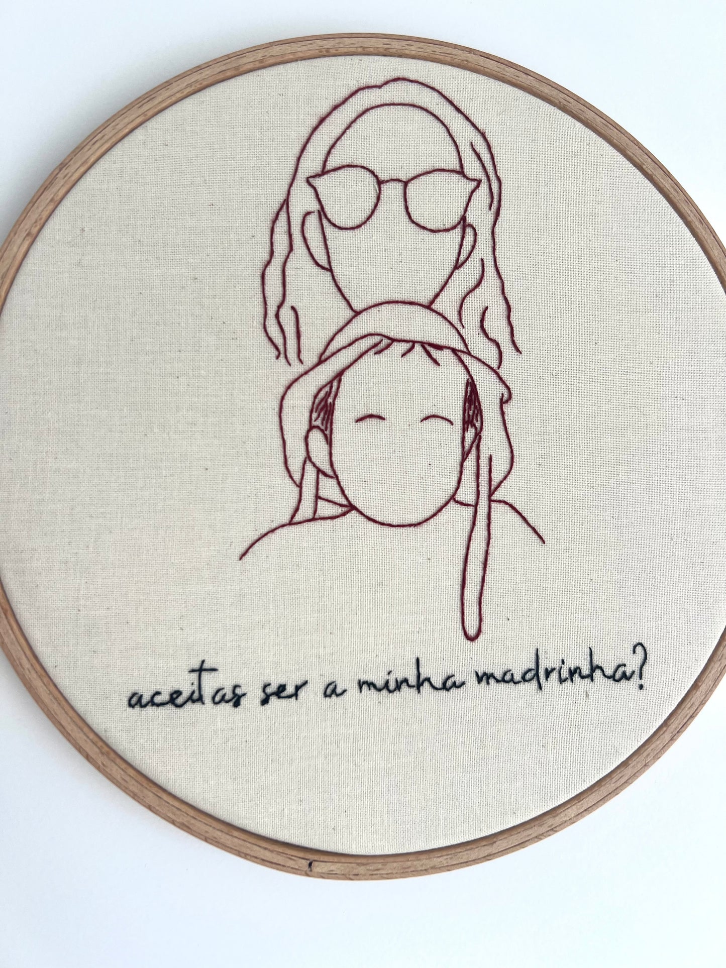 bastidor personalizado madrinha 