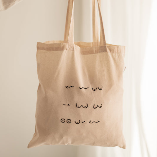 boobs totebag preto