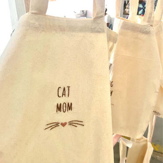 cat mom | totebag